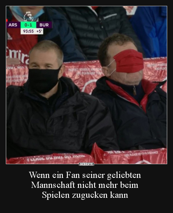 Wenn ein Fan seiner geliebten Mannschaft nicht mehr beim.. - Lustige Bilder | DEBESTE.de