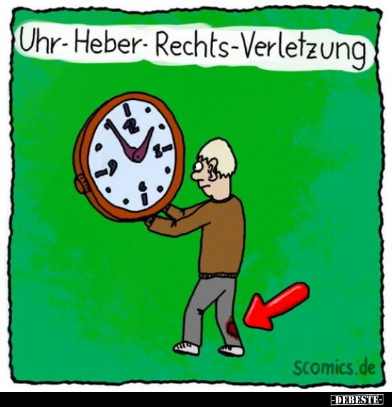 Uhr-Heber-Rechts-Verletzung.. - Lustige Bilder | DEBESTE.de