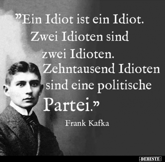"Ein Idiot ist ein Idiot. Zwei Idioten sind zwei.." - Lustige Bilder | DEBESTE.de