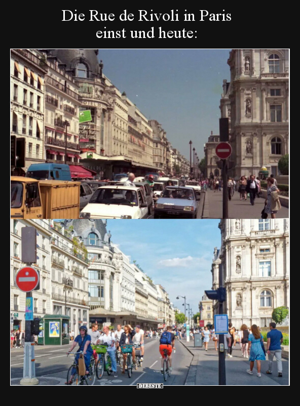 Die Rue de Rivoli in Paris einst und heute.. - Lustige Bilder | DEBESTE.de