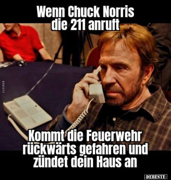Wenn Chuck Norris die 211 anruft.. - Lustige Bilder | DEBESTE.de
