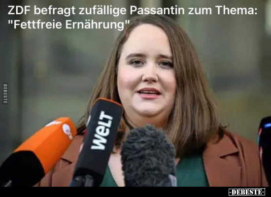 ZDF befragt zufällige Passantin zum Thema:.. - Lustige Bilder | DEBESTE.de