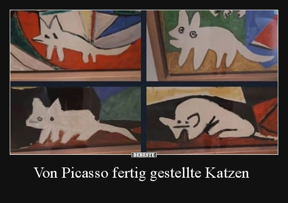 Von Picasso fertig gestellte Katzen.. - Lustige Bilder | DEBESTE.de