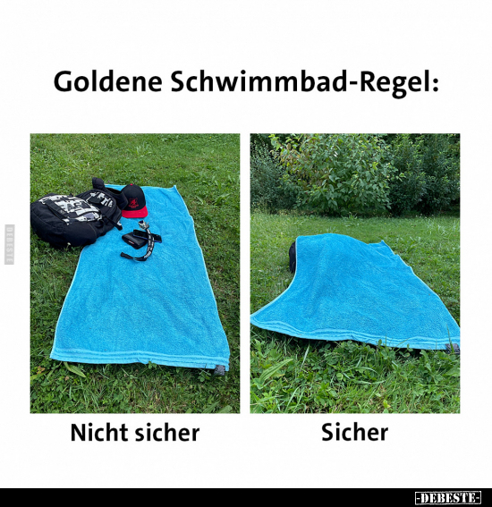 Goldene Schwimmbad-Regel.. - Lustige Bilder | DEBESTE.de