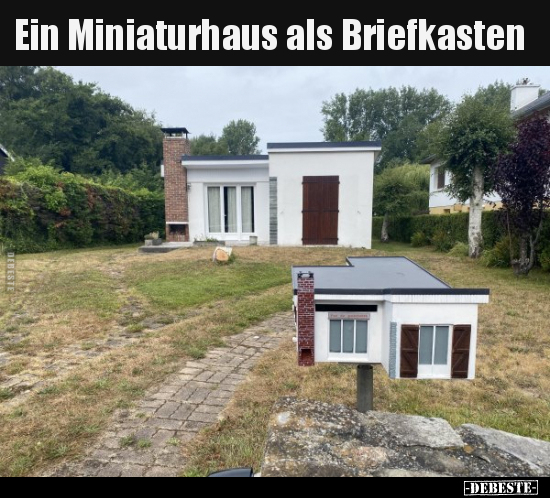 Ein Miniaturhaus als Briefkasten.. - Lustige Bilder | DEBESTE.de