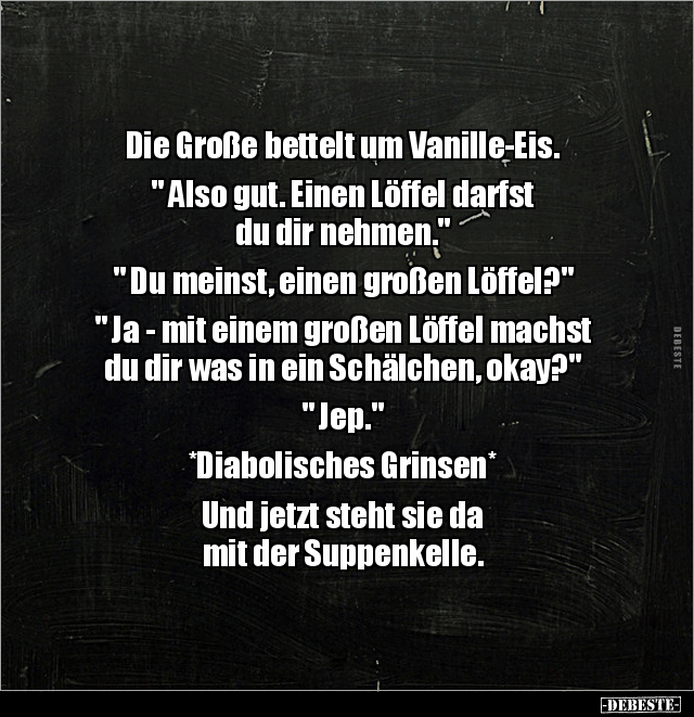 Die Große bettelt um Vanille-Eis.. - Lustige Bilder | DEBESTE.de