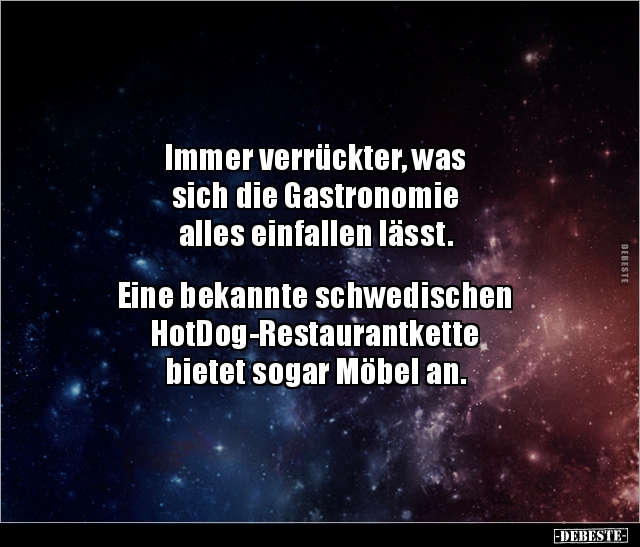 Immer verrückter, was sich die Gastronomie alles.. - Lustige Bilder | DEBESTE.de