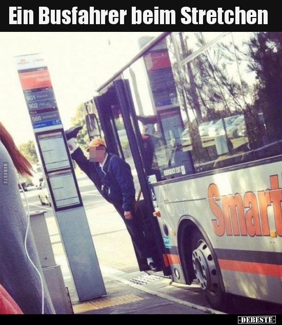 Ein Busfahrer beim Stretchen.. - Lustige Bilder | DEBESTE.de