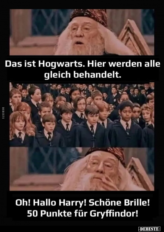 Das ist Hogwarts. Hier werden alle gleich behandelt.. - Lustige Bilder | DEBESTE.de