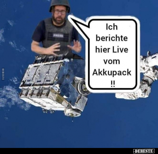 Ich berichte hier Live vom Akkupack !!.. - Lustige Bilder | DEBESTE.de