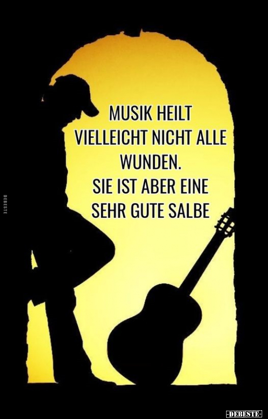 Musik heilt vielleicht nicht alle Wunden.. - Lustige Bilder | DEBESTE.de