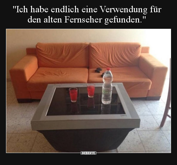 "Ich habe endlich eine Verwendung für den alten Fernseher.." - Lustige Bilder | DEBESTE.de