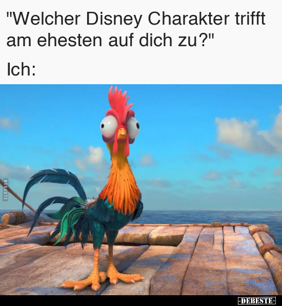 "Welcher Disney Charakter trifft am ehesten auf dich zu?"



Ich: - Lustige Bilder | DEBESTE.de