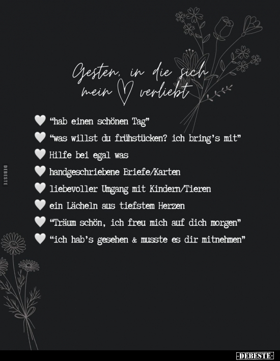 Gesten, in die sich mein Herz verliebt.. - Lustige Bilder | DEBESTE.de