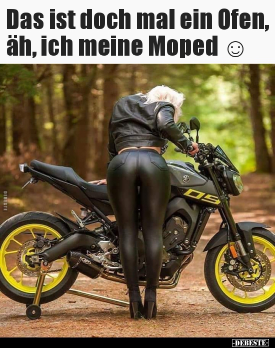 Das ist doch mal ein Ofen, äh, ich meine Moped.. - Lustige Bilder | DEBESTE.de