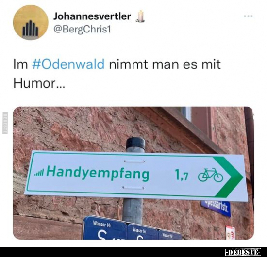 Im Odenwald nimmt man es mit Humor... - Lustige Bilder | DEBESTE.de