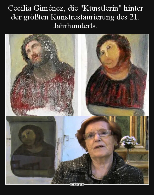 Cecilia Giménez, die "Künstlerin" hinter der größten.. - Lustige Bilder | DEBESTE.de