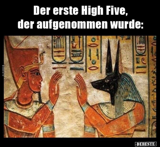 Der erste High Five, der aufgenommen wurde: - Lustige Bilder | DEBESTE.de