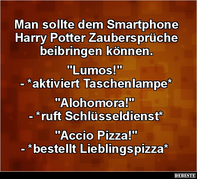 Man sollte dem Smartphone Harry Potter Zaubersprüche.. - Lustige Bilder | DEBESTE.de