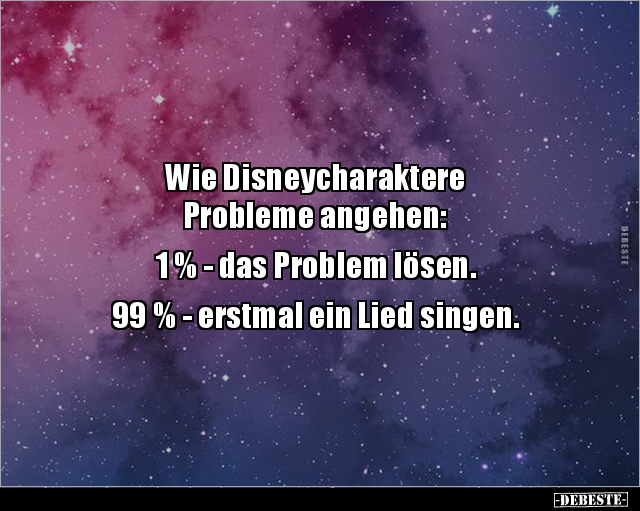 Wie Disneycharaktere Probleme angehen: 1 % - das.. - Lustige Bilder | DEBESTE.de