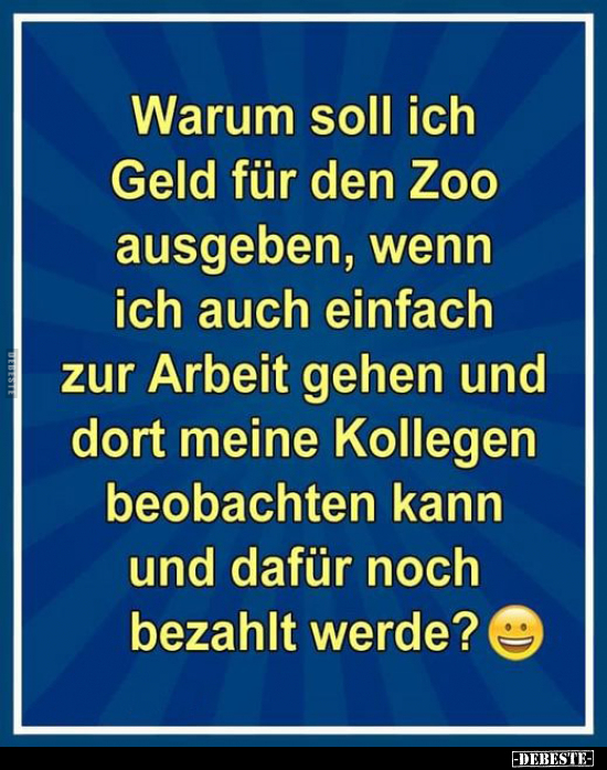 Warum soll ich Geld für den Zoo ausgeben.. - Lustige Bilder | DEBESTE.de