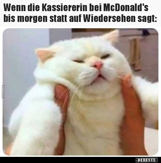 Wenn die Kassiererin bei McDonald's bis morgen statt auf.. - Lustige Bilder | DEBESTE.de