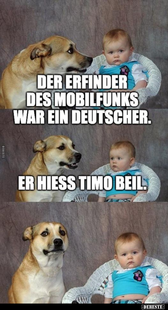 Der Erfinder des Mobilfunks war ein Deutscher.. - Lustige Bilder | DEBESTE.de