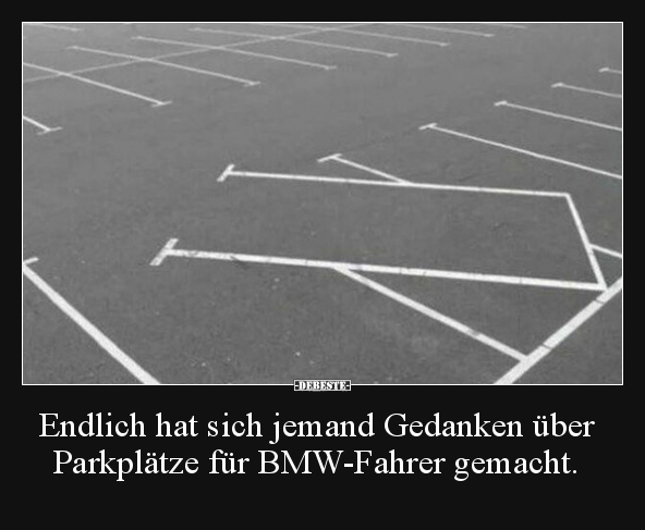Endlich hat sich jemand Gedanken über Parkplätze für.. - Lustige Bilder | DEBESTE.de