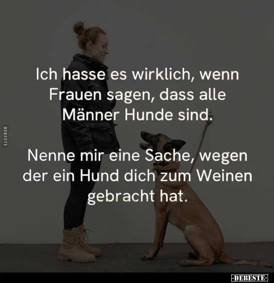 Ich hasse es wirklich, wenn Frauen sagen.. - Lustige Bilder | DEBESTE.de