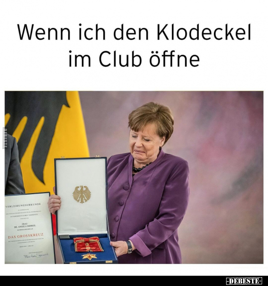 Wenn ich den Klodeckel im Club öffne.. - Lustige Bilder | DEBESTE.de