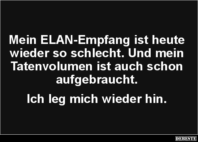 Mein ELAN-Empfang ist heute wieder so schlecht.. - Lustige Bilder | DEBESTE.de