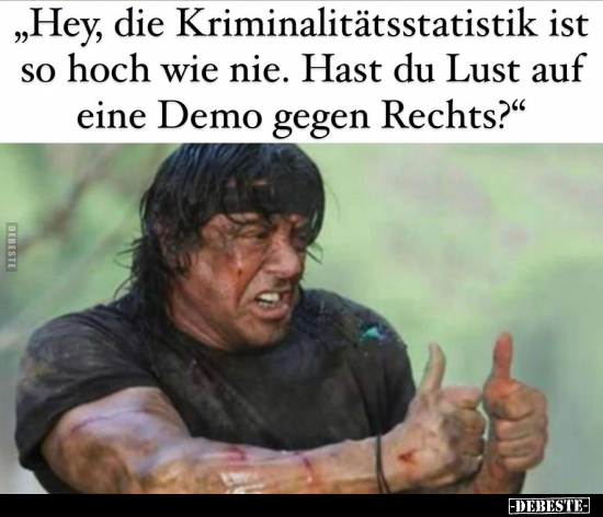 "Hey, die Kriminalitätsstatistik ist so hoch wie nie..." - Lustige Bilder | DEBESTE.de
