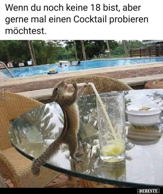 Wenn du noch keine 18 bist, aber gerne mal einen Cocktail.. - Lustige Bilder | DEBESTE.de