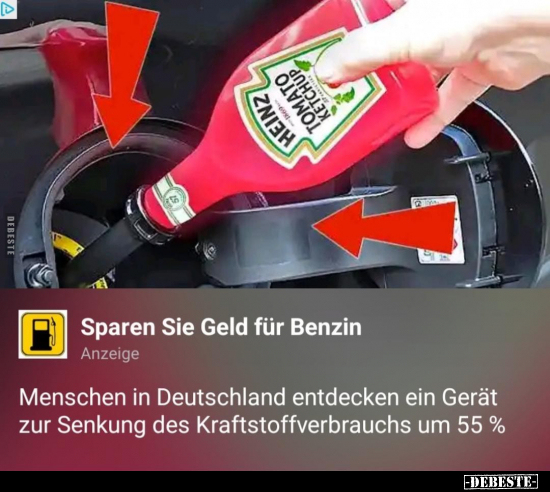 Sparen Sie Geld für Benzin.. - Lustige Bilder | DEBESTE.de