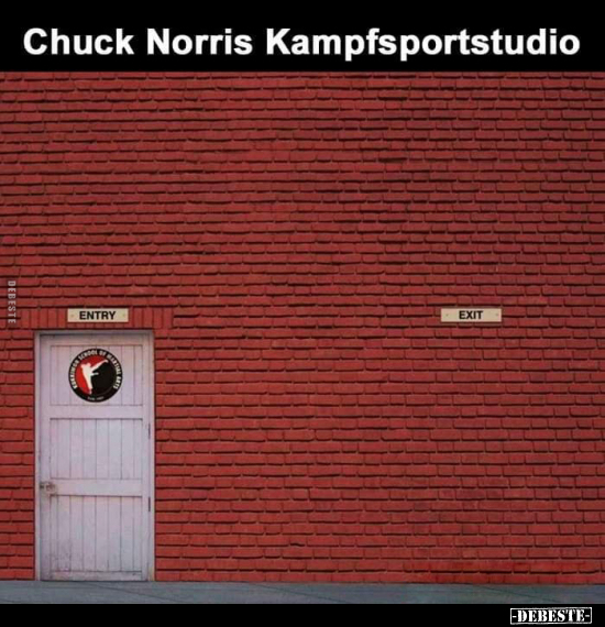 Chuck Norris Kampfsportstudio.. - Lustige Bilder | DEBESTE.de
