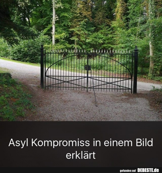 Asyl Kompromiss in einem Bild erklärt.. - Lustige Bilder | DEBESTE.de