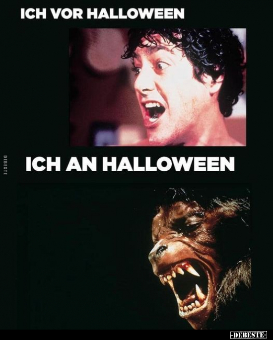 Ich vor Halloween / Ich an Halloween... - Lustige Bilder | DEBESTE.de