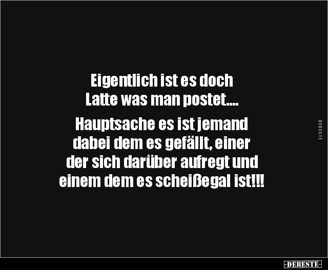 Eigentlich ist es doch Latte was man.. - Lustige Bilder | DEBESTE.de
