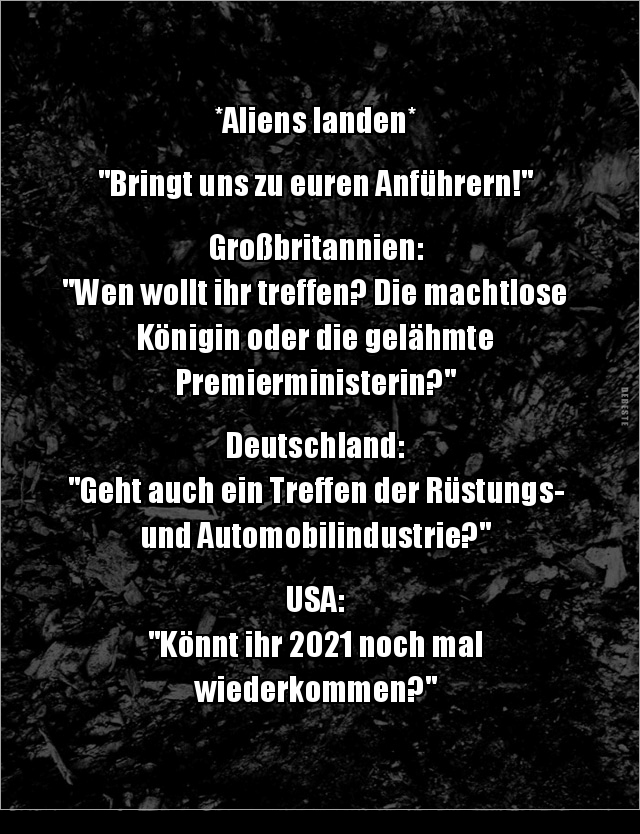 Aliens landen... - Lustige Bilder | DEBESTE.de