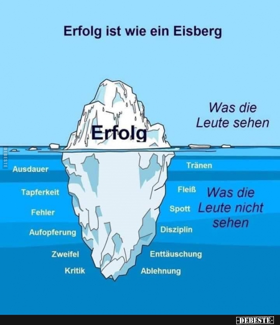 Erfolg ist wie ein Eisberg.. - Lustige Bilder | DEBESTE.de