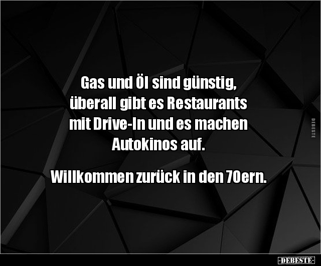Gas und Öl sind günstig, überall gibt es Restaurants.. - Lustige Bilder | DEBESTE.de