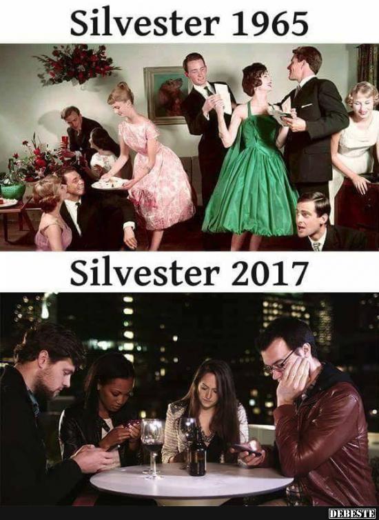 Silvester 1965 / Silvester 2017 - Lustige Bilder | DEBESTE.de