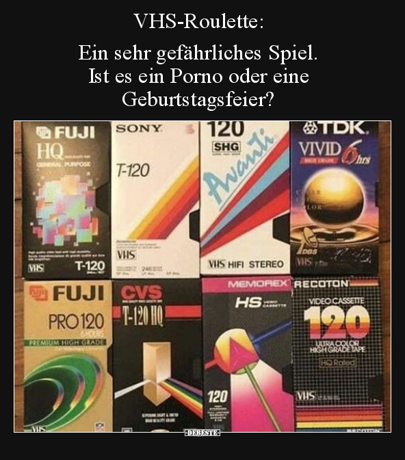 VHS-Roulette: Ein sehr gefährliches Spiel.. - Lustige Bilder | DEBESTE.de