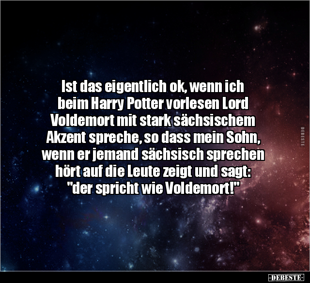 Ist das eigentlich ok, wenn ich beim Harry Potter vorlesen.. - Lustige Bilder | DEBESTE.de
