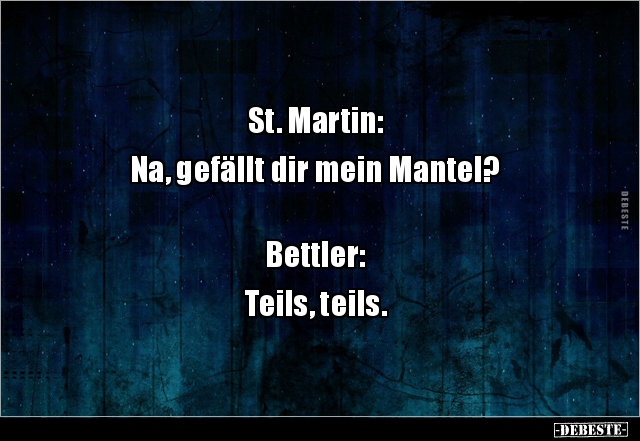 St. Martin: Na, gefällt dir mein Mantel? Bettler.. - Lustige Bilder | DEBESTE.de