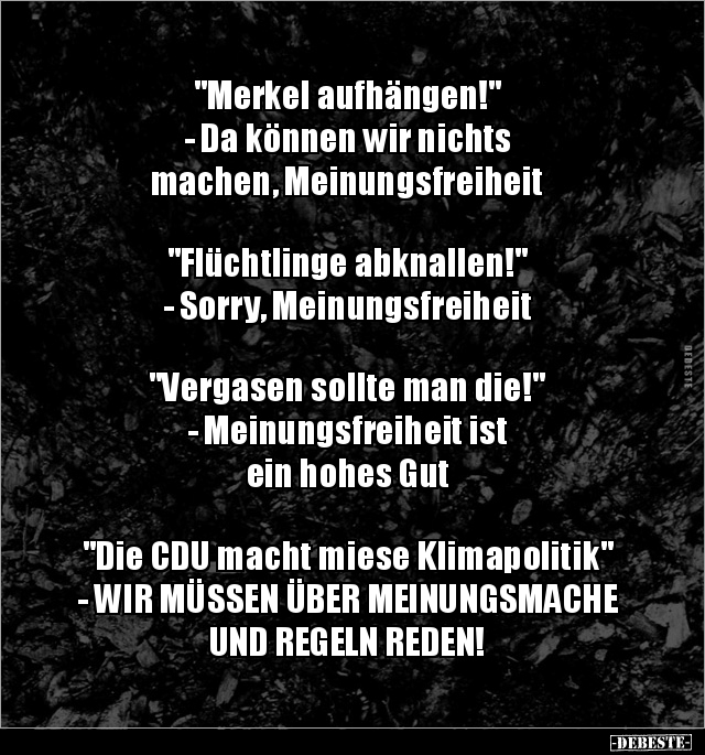"Merkel aufhängen!" - Da können wir nichts machen.. - Lustige Bilder | DEBESTE.de