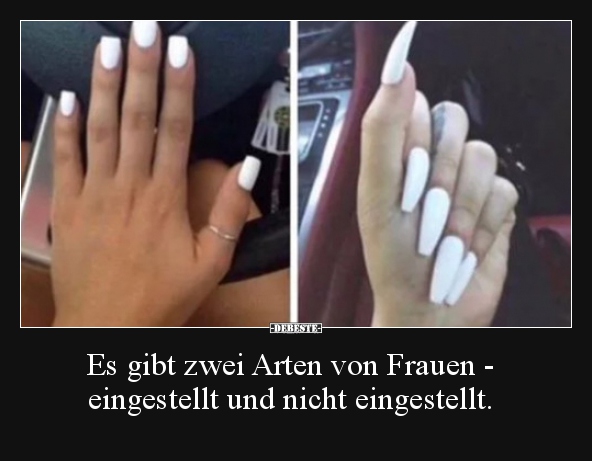 Es gibt zwei Arten von Frauen - eingestellt und nicht.. - Lustige Bilder | DEBESTE.de