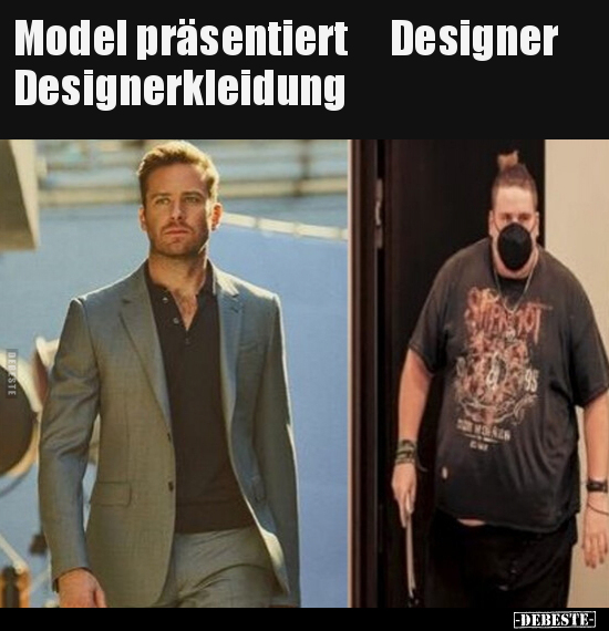 Model präsentiert Designerkleidung.. - Lustige Bilder | DEBESTE.de