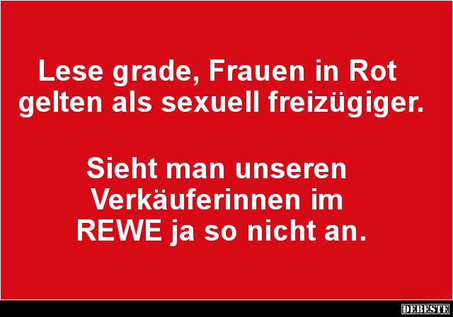 Lese grade, Frauen in Rot gelten als.. - Lustige Bilder | DEBESTE.de