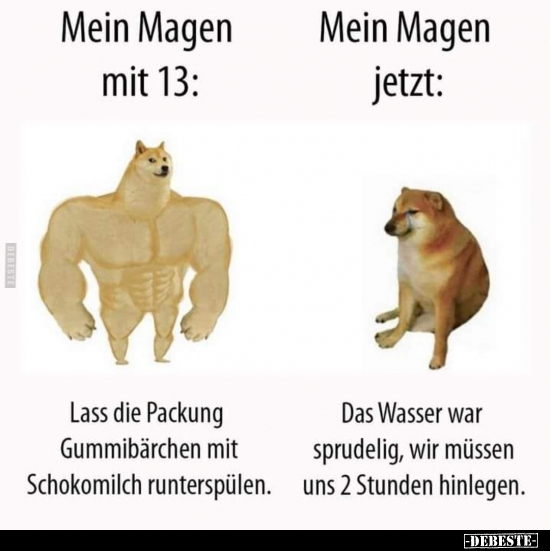 Mein Magen mit 13: / Mein Magen jetzt.. - Lustige Bilder | DEBESTE.de